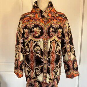 100% Authentic Etro Women Goose Down Jacket, Sz 40